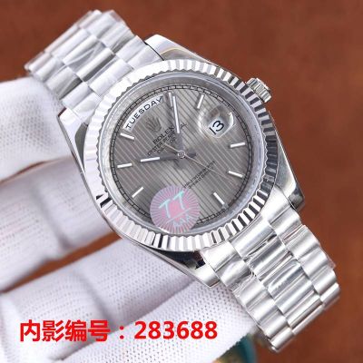 ROLEX Day-date Stainless Steel 8215 Automatic Movement 41MM*11MM Grey Watch